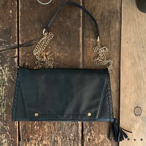Black crossbody clutch purse